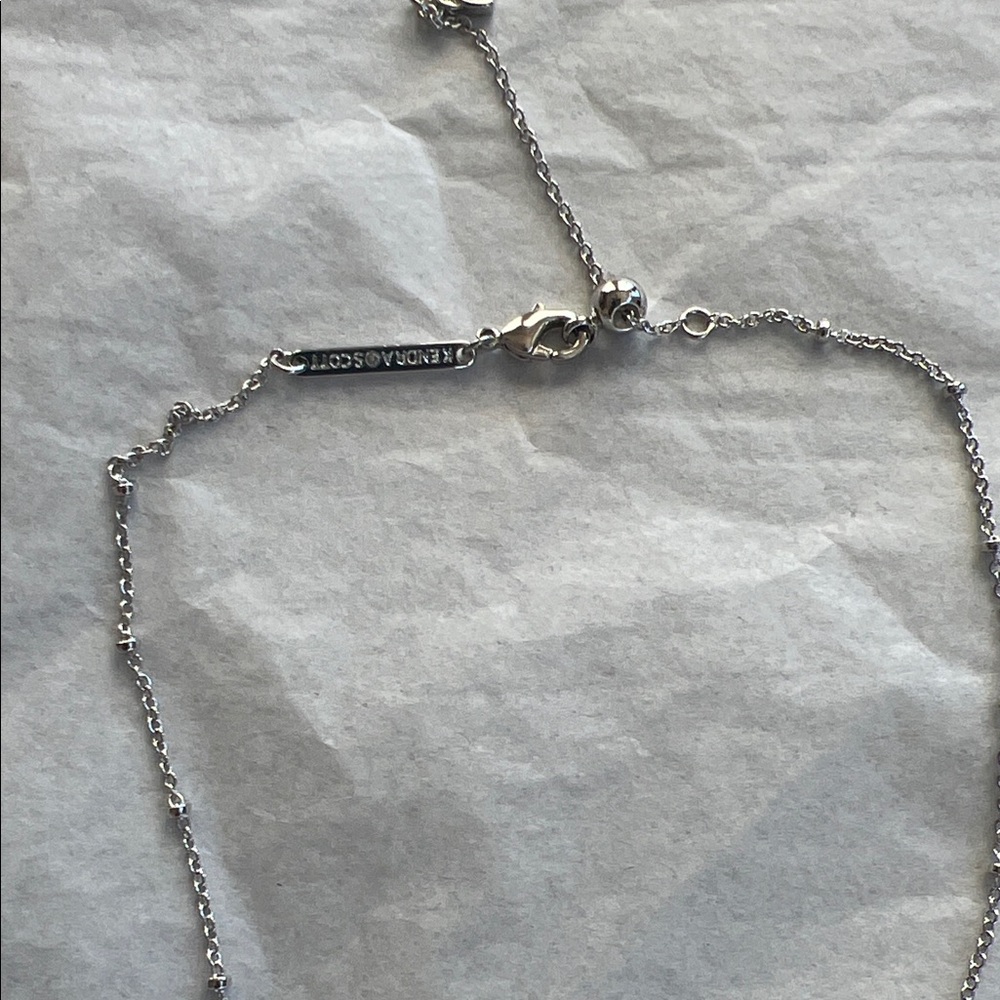 Kendra Scott Silver Cloud Pendant Necklace - Picture 3 of 5